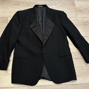 Mani by Giorgio Armani Tuxedo Jacket Wool 1 Button Black Mens 42 R Italy Blazer